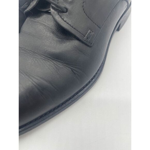 Hugo Boss Men Shoes Lace Up Leather Shoes Sz 6 Made in Italy Black main image 4
